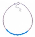 Pulsera piedra color bolas