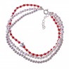 Pulsera triple piedra color perla estrella