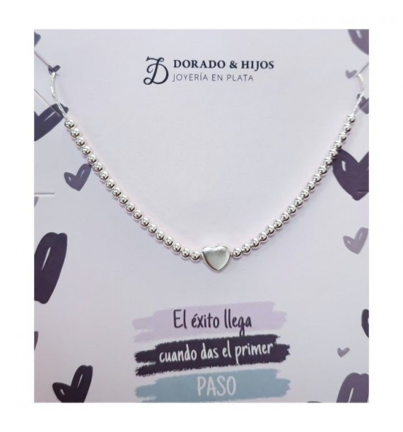 Gargantilla bolas corazón