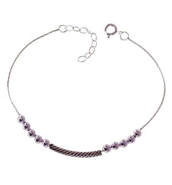 Pulsera bolas oxidada