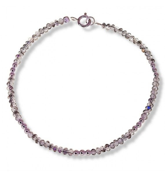Pulsera piedra color bolas