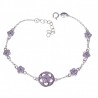 Pulsera circonitas rodiada