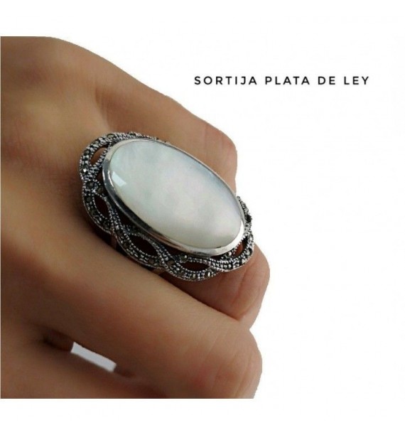 Sortija marquesitas nacar