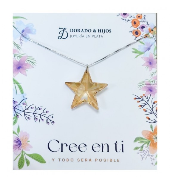 Gargantilla swarovski estrella