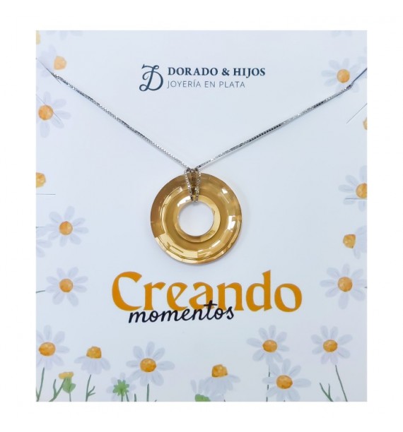 Gargantilla donut swarovski