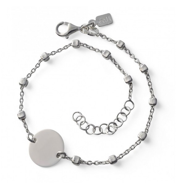 Pulsera cadena combinada disco