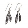 Pendiente hippie plumas