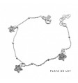 Pulsera combinada bolitas estrellas