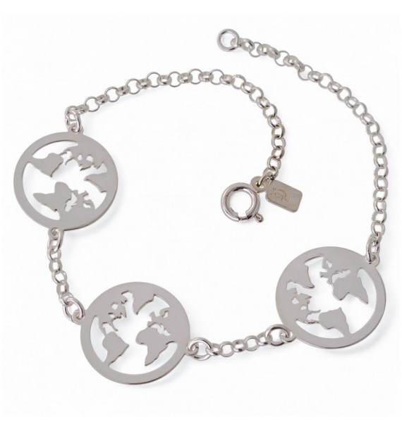 Pulsera rolo mundo