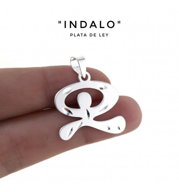Colgante indalo tallado
