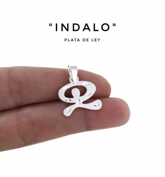 Colgante indalo tallado