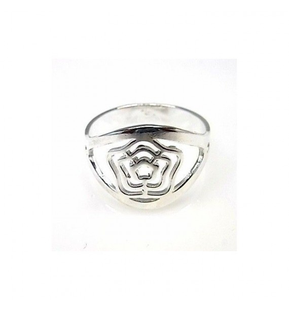 Sortija flor espiral