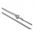 Cadena 50 cm cola de topo diamantada