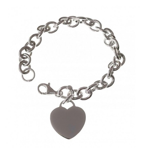 Pulsera eslabones corazón