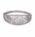 Brazalete circonita rodio