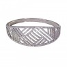 Brazalete circonita rodio