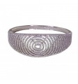 Brazalete circonita rodio
