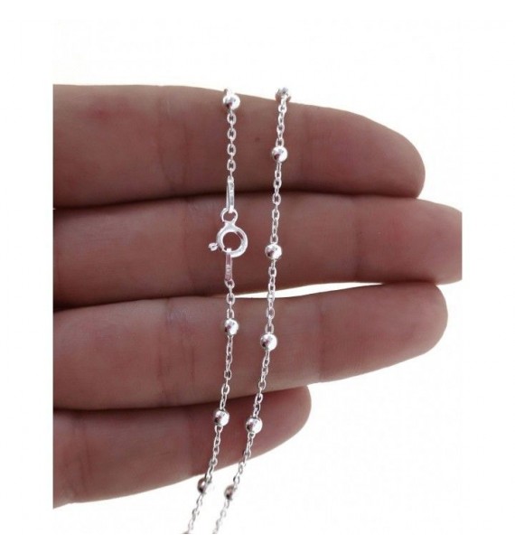 Cadena 40 cm bolitas