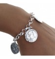 Pulsera lisa moneda