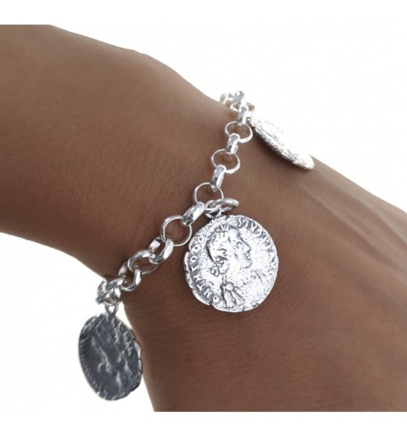Pulsera lisa moneda