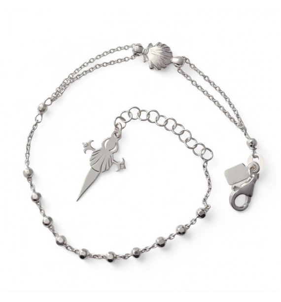 Pulsera concha escudo Santiago