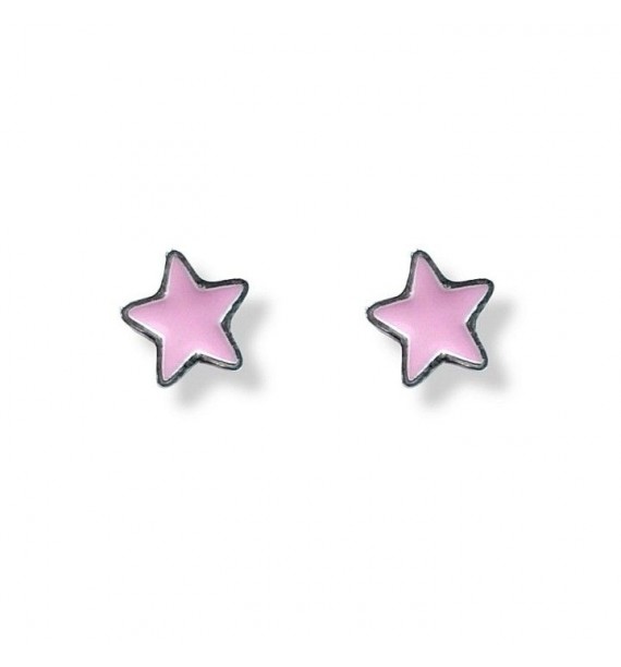Pendiente infantil estrella esmalte