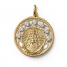 Medalla Virgen del Rocío chapada circonitas