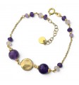 Pulsera chapada piedra natural