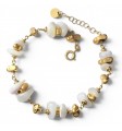 Pulsera chapada piedra natural
