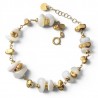Pulsera chapada piedra natural