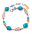 Pulsera chapada piedra natural