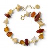 Pulsera chapada piedra natural