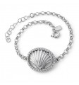 Pulsera concha Santiago circonitas