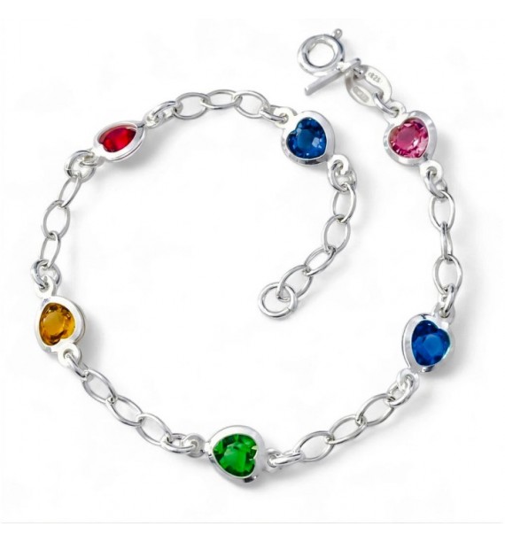 Pulsera tutifruti corazones