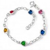 Pulsera tutifruti corazones