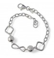 Pulsera bolas infinitos rombos