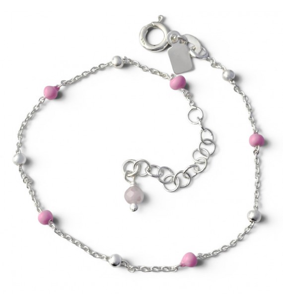 Pulsera infantil bolas esmalte