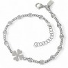 Pulsera dibujo tallado trébol