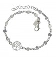 Pulsera barbada dibujo árbol de la vida