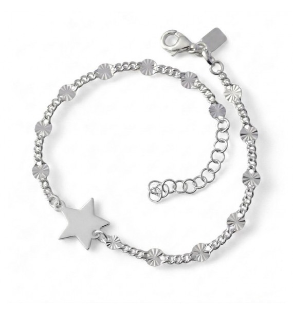 Pulsera barbada dibujo estrella