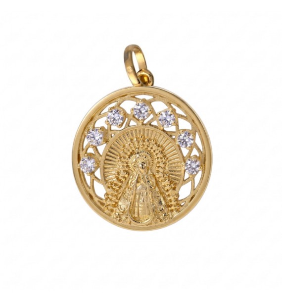 Medalla chapada Virgen de la Soledad