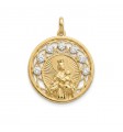 Medalla Virgen del Carmen chapada circonitas