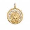 Medalla Virgen del Carmen chapada circonitas