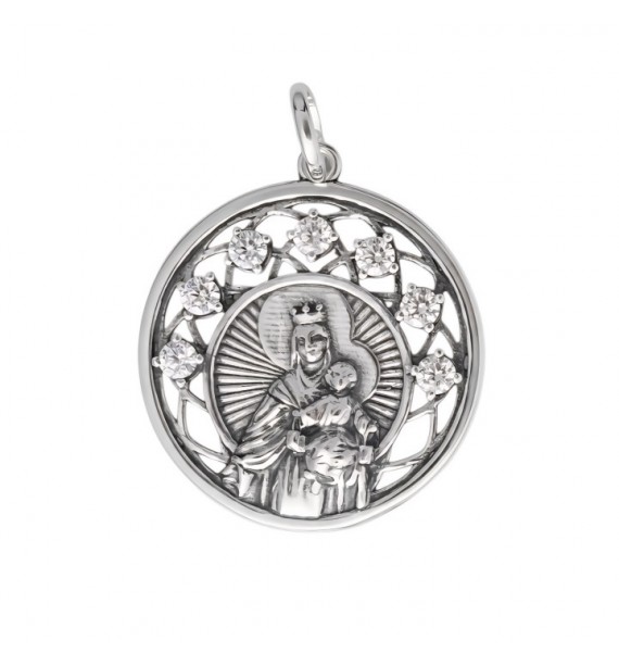 Medalla Virgen del Carmen circonitas