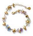Pulsera chapada piedra natural