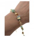 Pulsera chapada piedra natural
