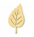 Colgante chapado hoja