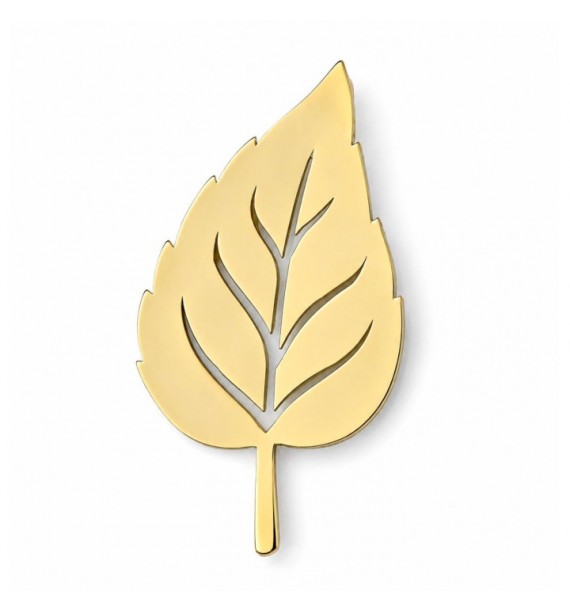 Colgante chapado hoja