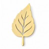 Colgante chapado hoja