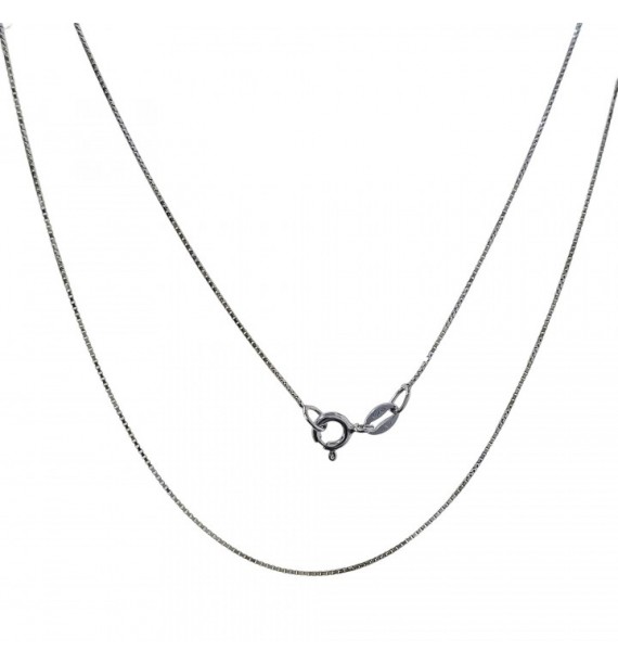 Cadena 40 cm veneciana rodiada
